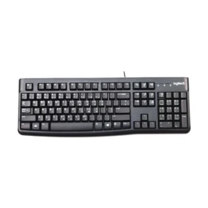 Logitech K120 USB Wired Keyboard with Bangla and English layout in black color