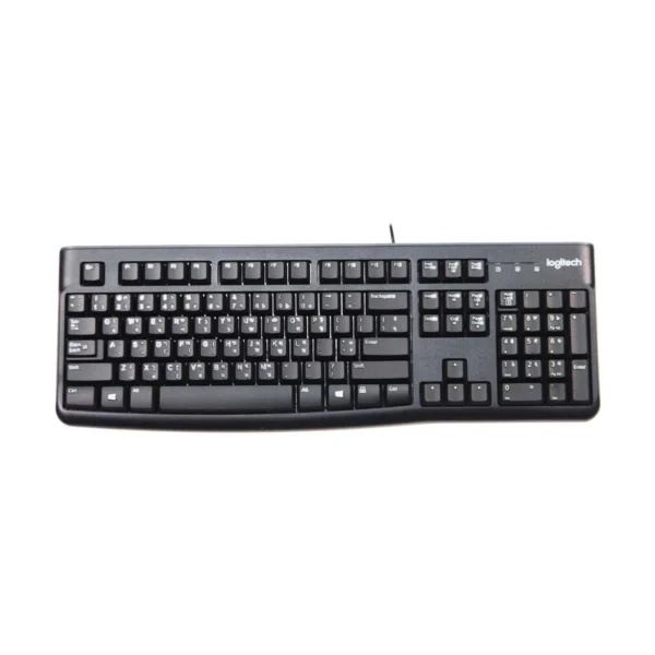 Logitech K120 USB Wired Keyboard with Bangla and English layout in black color