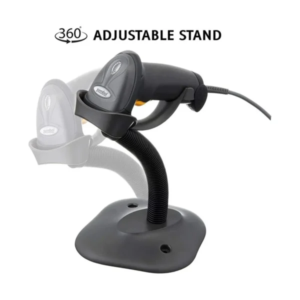 Zebra LS2208 Single Line Laser Barcode Scanner with Stand - Image 6