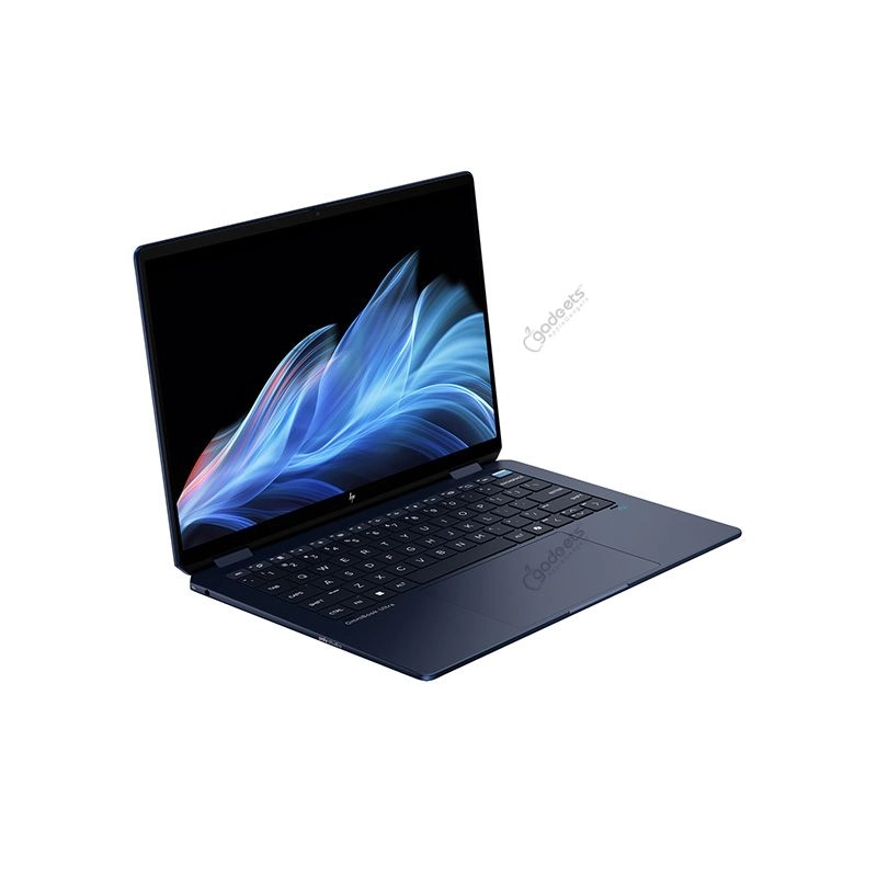 HP 14-fh0013dx laptop side view showing USB-C and connectivity ports